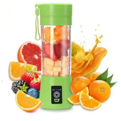 Electronic Mini 380ml Blender Mixer Cup USB Rechargeable Portable Smoothie Fruit Blender Juicer Bottle